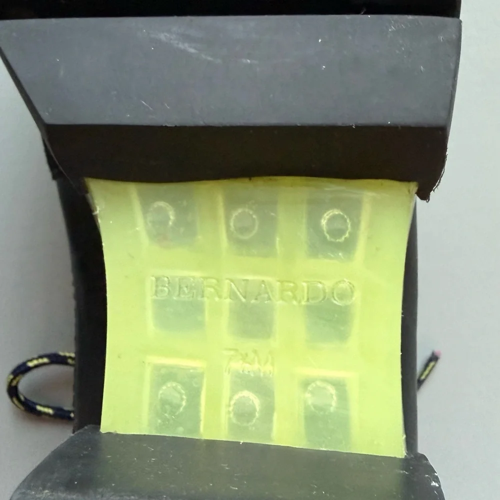 Bernardo Black and Green Combat Boots - Picture 5 of 6